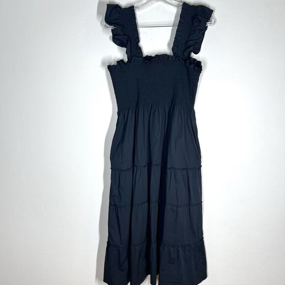 COPY - Hill House Sz L The Ellie Nap Cotton Poplin Tiered Smocked Midi Dress Bl… - Picture 8 of 12